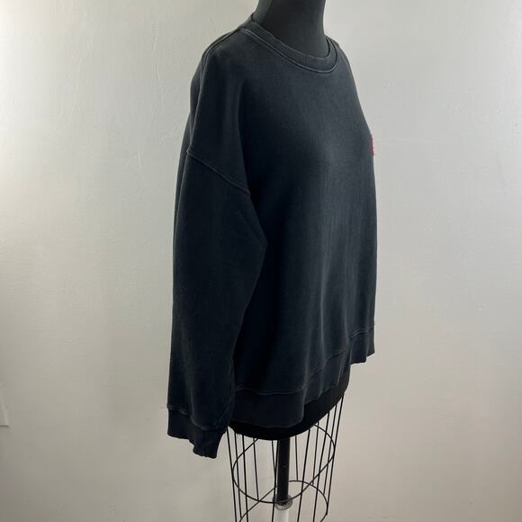 NUDIE JEANS CO Black Cotton Lukas NJCO Pink Circle Pullover Sweatshirt Sz XL - Picture 4 of 9